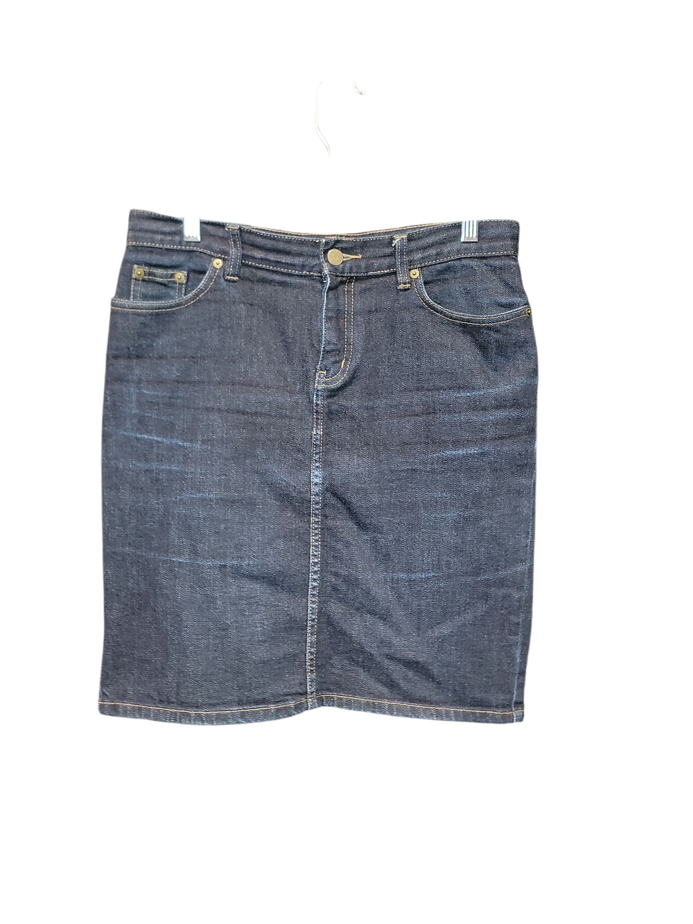 LRL Classic Dark Blue Denim Pencil Skirt - Women's Ralph Lauren Petite Sz 6